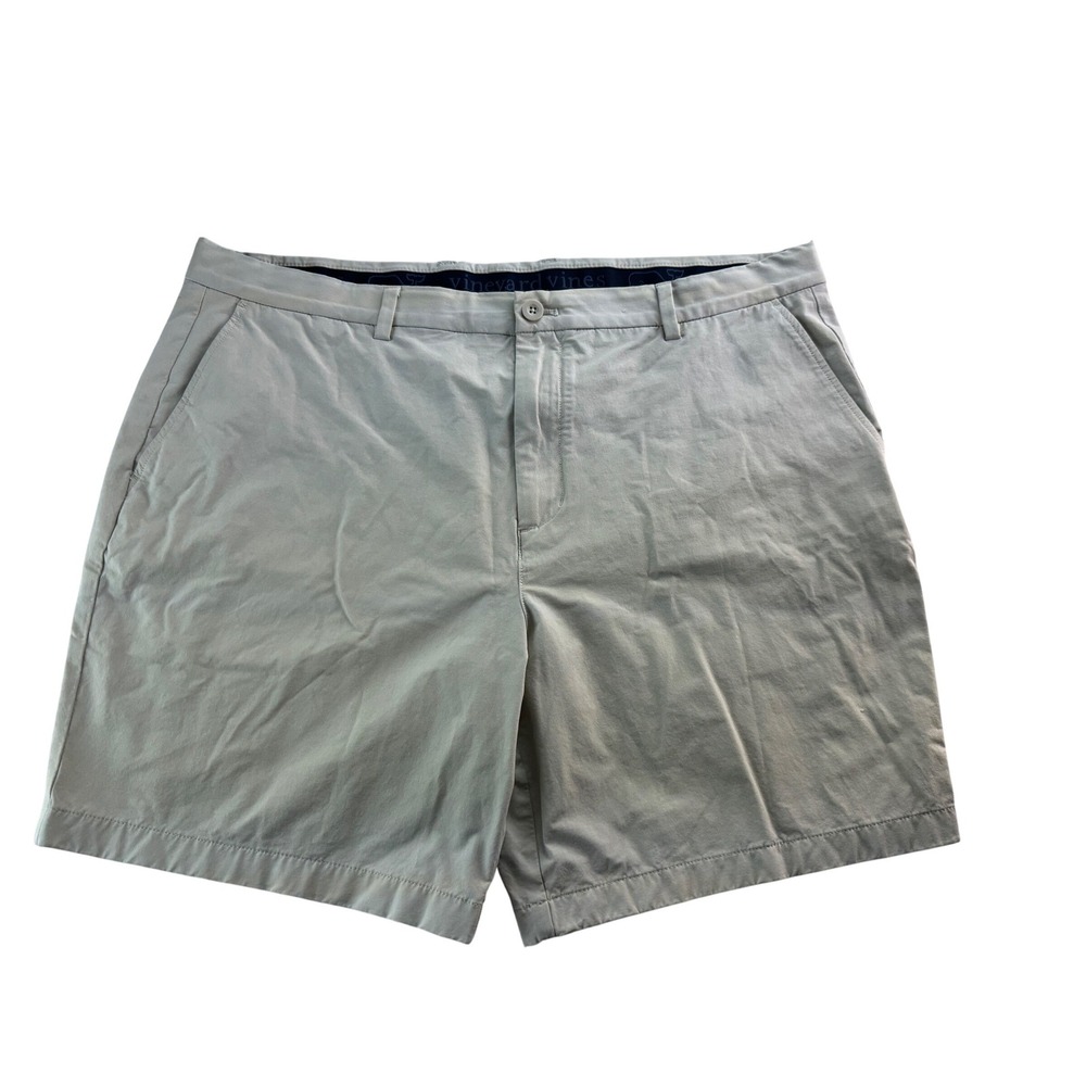 Vineyard Vines Men's Performance Chino Shorts‎ Khaki Size 40 Whale Logo